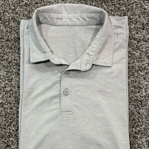 lululemon athletica Light Gray Polo Shirt